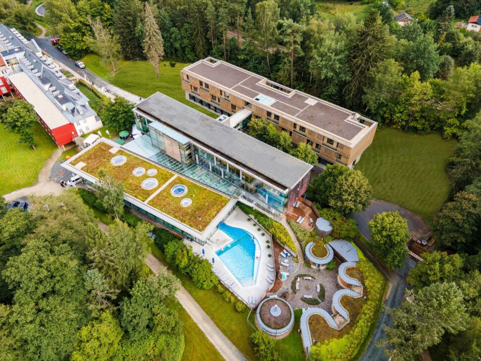 Luftaufnahme Therapiezentrum Bad Brambach